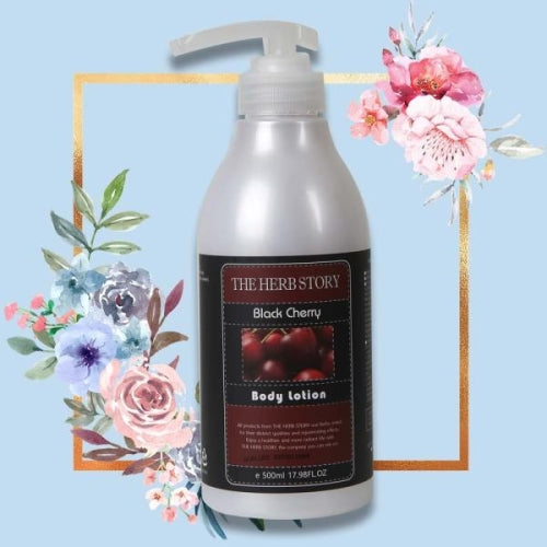 THE HERB STORY: Black Cherry Aroma Body Lotion 500ml