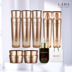 ISA KNOX: Trusel Foundation Set Toner X3+Emulsion X2+Cream X2 +Shikacolagen Ampoule + Shopping Bag