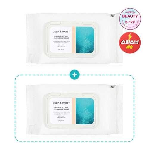 LACVERT: 80 Deep and Moisture Cleansing tissues