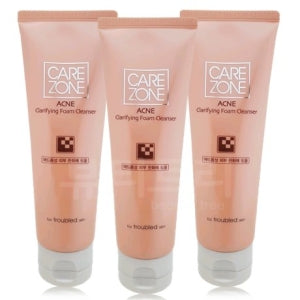 CARE ZONE: Acne Clarifying Foam Cleanser 130ml X 3 pcs
