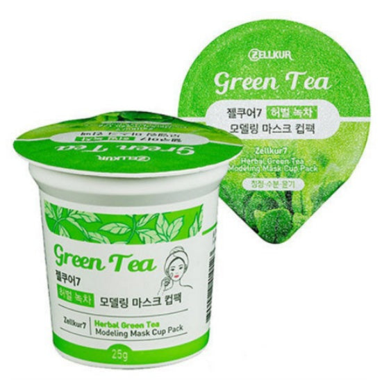 ZELLKUR: Herbal Green Tea Modeling Cup Pack 25g