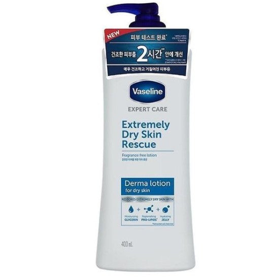 Vaseline: Derma Lotion Extreme Dry Skin Rescue 400ml