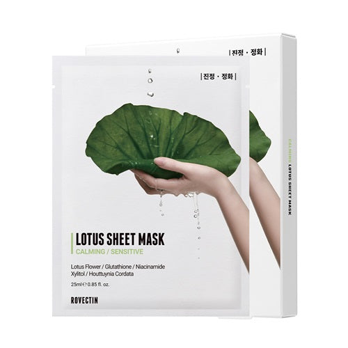 Rovectin: Calming Lotus Sheet Mask 25 ml 5 ea