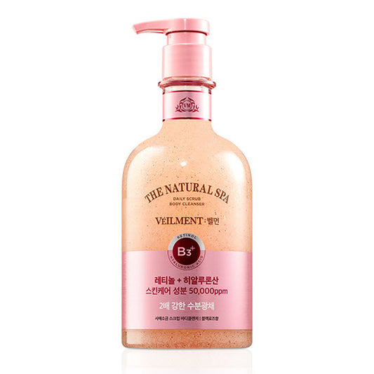 ON THE BODY: Bellman Natural Spa Hydration Scrub Body Wash Black Rose 600ml