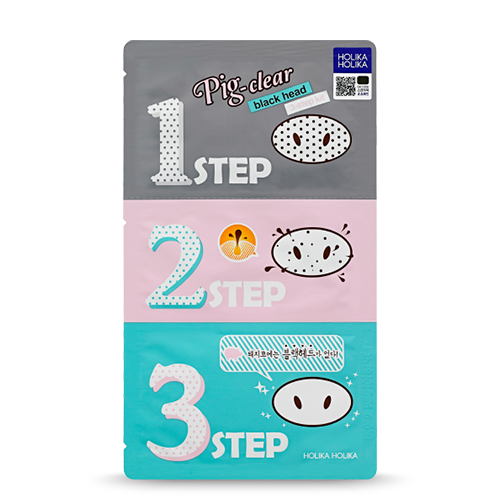 Holika Holika: Pig Clear Black Head 3 Step Kit