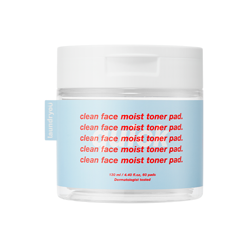 laundryou: Clean Face Moisr Toner Pad Quick 60 ea 130 ml