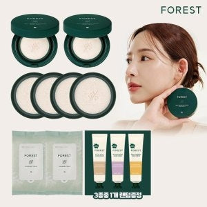 GREEN FINGER: Forest Multi-defense Sun Cushion Original 2+Refill 4+Cleansing Tissue 2+Hand cream 1
