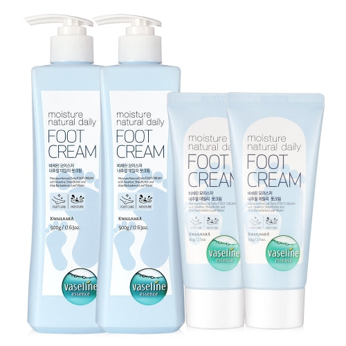 Vaseline: 2 Moisture Foot Cream 500ml+2 60ml