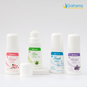 Grahams: 3pcs set Natural Mineral Deodorant Roll-on 65ml