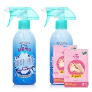 ON THE BODY: Foot Shampoo Cooling 385ml 2pcs+2pcs Foot Shampoo Pack