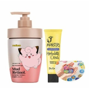 ON THE BODY: Pokemon Bellman Mud Body Wash 500 + Can Badge+Shampoo 75