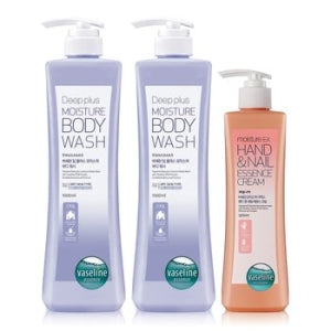 Vaseline: 2 Large Body Wash 1000ml + 500ml hand cream