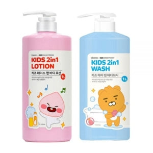 Vivians: Cacao Little Friends Kids Large Capacity 1L 1 Body Wash + Body Lotion