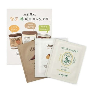 SKINFOOD: Pad 3 type kit Tangtomi Pad Trio kit 2 pieces x6 pieces / Portable