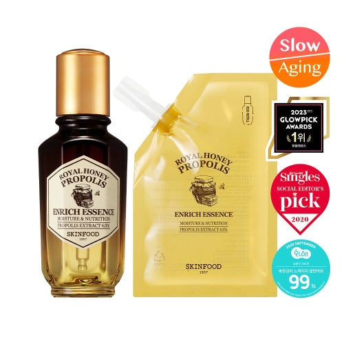 SKINFOOD: Royal Honey Propolis Rich Essence 50ml Original + 50ml Refill