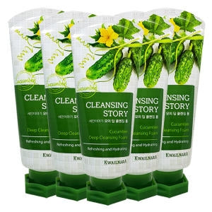 Friutland: Cleansing Story Deep Cleansing Foam Cucumber 120g x 5pcs