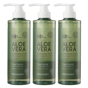 Friutland: Aloe Large Cleansing Foam 500ml x 3 pcs