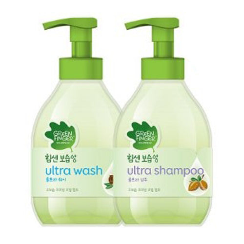 GREEN FINGER: Strong Moisturizing Ultra Wash+Shampoo 2 types set