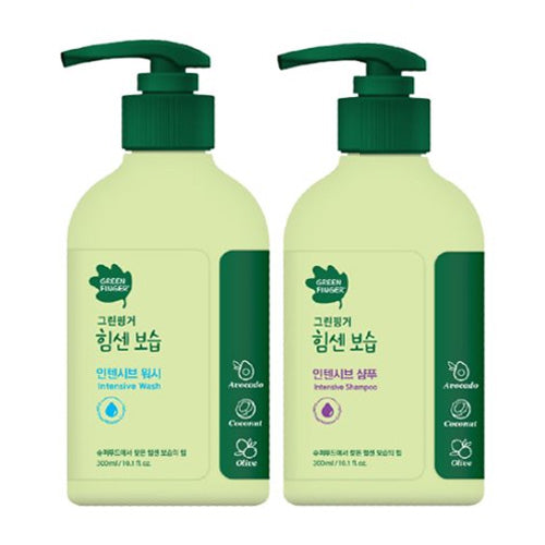 GREEN FINGER: Strong Moisturizing Intensive Wash+Shampoo 2 types set