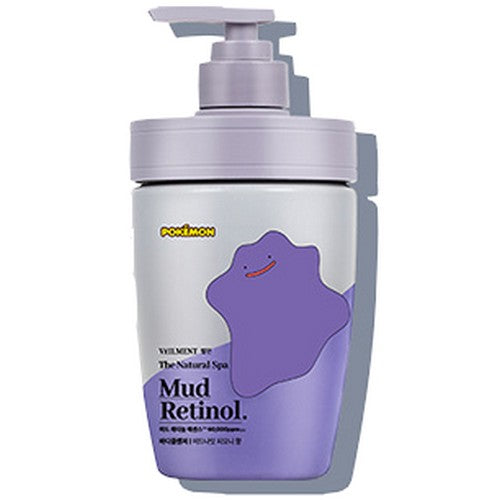 ON THE BODY: Bellman Mud Retinol Essence Body Cleanser Pokemon Midnight Piony Scent 500ml