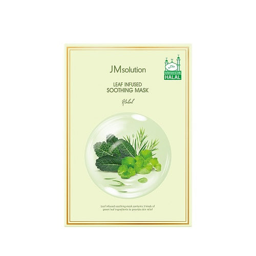 JM Solution: Leaf Infused Soothing Mask Halal 30 ml 10 ea