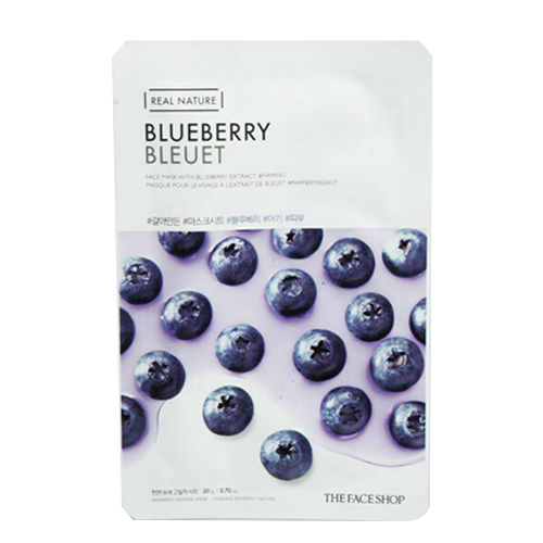 THE FACE SHOP: Real Nature Face Mask With Blueberry Extract