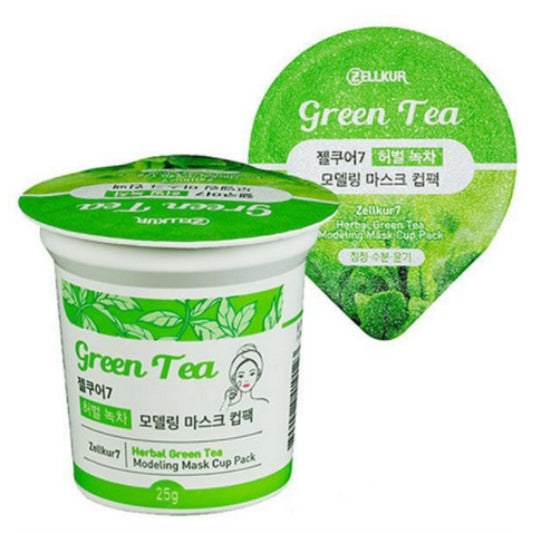 ZELLKUR: Herbal Green Tea Modeling Cup Pack 25g