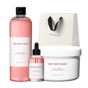 GRAYMELIN: Red Food Collagen Elasticity Set Toner + Serum+Cream