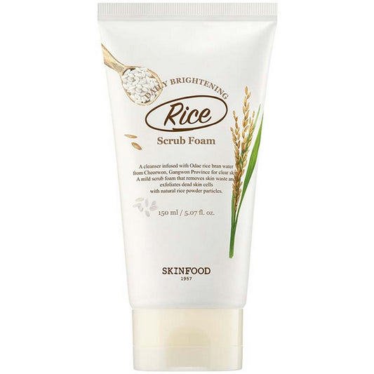 SKINFOOD: 2 Rice Daily Brightening Scrub Foam 150ml
