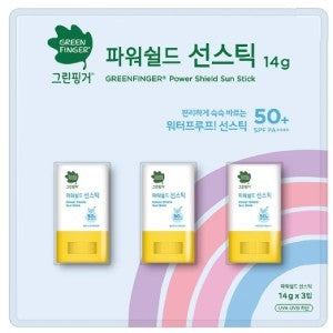 GREEN FINGER: Power Shield Sunstick Waterproof 14gx3pcs SPF50