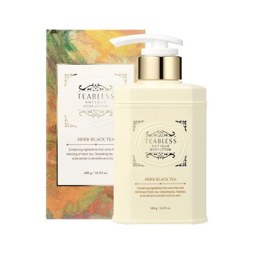 TEABLESS: Antique Body Lotion Herb Black Tea 480ml