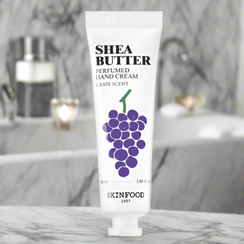 SKINFOOD: Shea Butter Perfumed Hand Cream grape Scent 30 ml