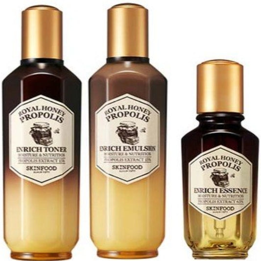 SKINFOOD: Royal Honey Propolis Inrich Essence Set of 3