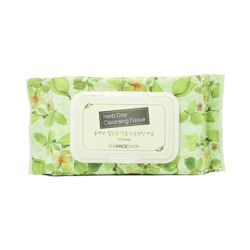 THE FACE SHOP: Herb Day Cleansing Tissue 70 ea