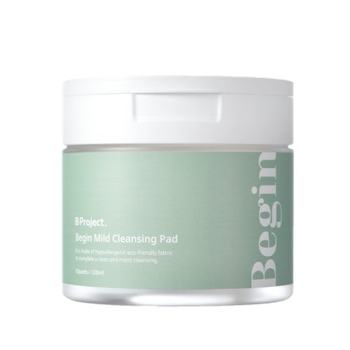 B Project: Begin Mild Cleansing Pad 60 ea 120 ml