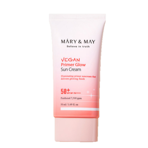 Mary&May: Vegan Primer glow Sun Cream Spf 50 Pa 50 ml