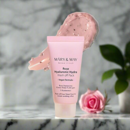 MARY&MAY: Rose Hyaluronic Hydra Wash Off Pack 30 g