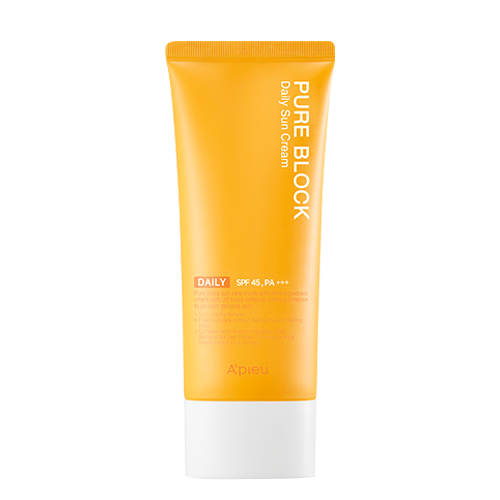 A'PIEU: Super Size Pure Block Natural Daily Sun Cream Spf 45 Pa