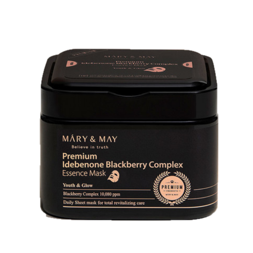 Mary&May: Premium Idebenon Blackberry Complex Ampoule Mask 20 ea 250 g