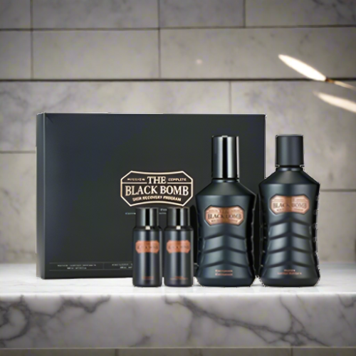 THE FACE SHOP: The Black Bomb Special Set 140 ml 130 ml 32 ml 32 ml
