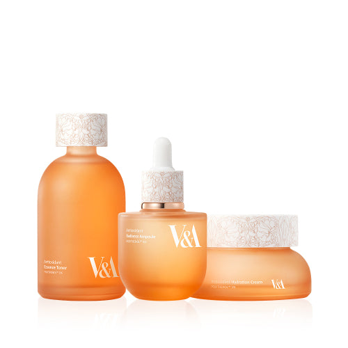 V&A: Antioxidant Skincare Essentials Set Toner 120 ml Ampoule 50 ml Cream 50 ml