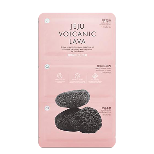 THE FACE SHOP: Jeju Volcanic Lava 3 Step Impurity Removing Nose Strip Kit 1 Set 1 ea 1 ea 1 ea