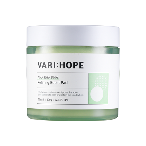 VARI:HOPE: Aha Bha Pha Refining Boost Pad 70 ea 170 g